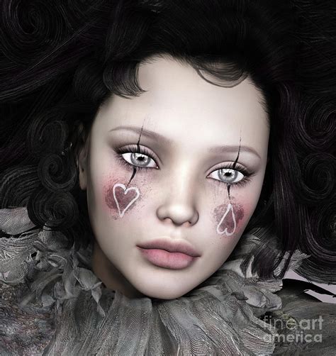 Curly Sad Brunette With A Broken Heart Digital Art By Ellerslieart