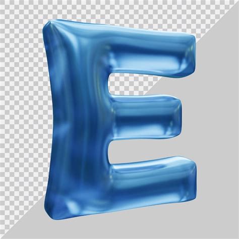 Premium Psd 3d Rendering Of Alphabet Letter E With Modern Style
