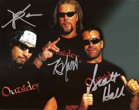 Outsiders X Pac Kevin Nash Scott Hall Signed Autograph Photo Reprint