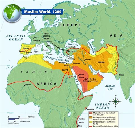 The Muslim World 1200 Medieval Life Maps From The Past Pinterest
