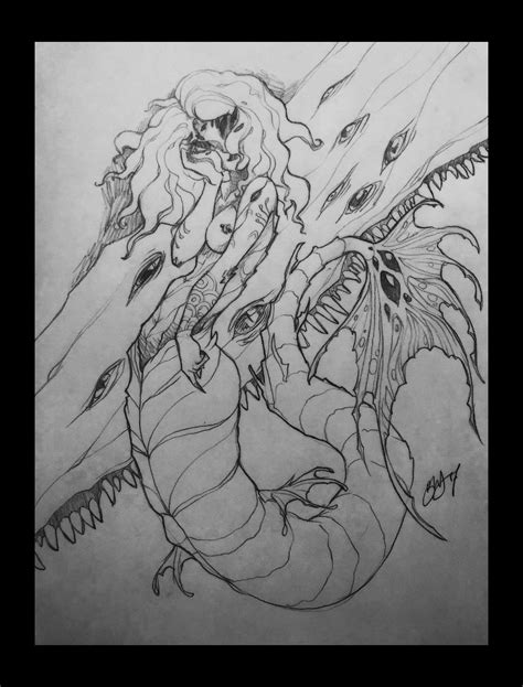 Siren Wip Pencil Sketch By Opalacorn On Deviantart
