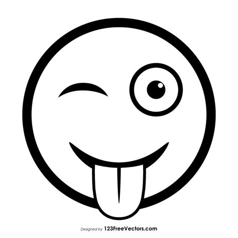 A Black And White Drawing Of A Smiley Face