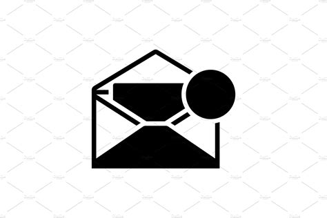 Inbox Message Icon Illustrator Graphics Creative Market
