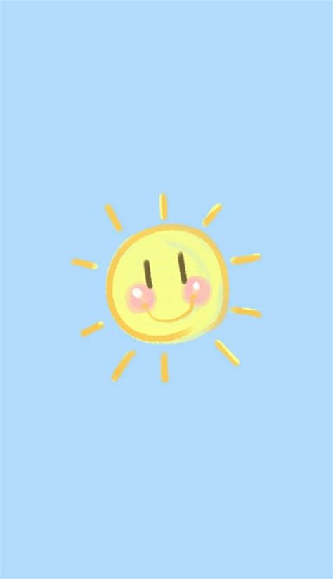Cute วอลเปเปอร์ คาวาอี วอลเปเปอร์โทรศัพท์ Cartoon Sun Hd Phone