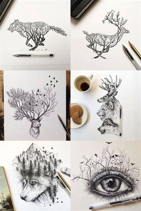 I lay down some energetic. 111 Insanely Creative Cool Things to Draw Today
