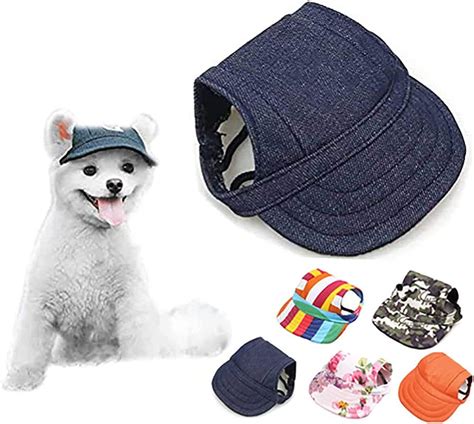 Dog Hat Pet Baseball Cap Dogs Sport Hat Visor Cap With Ear Holes And