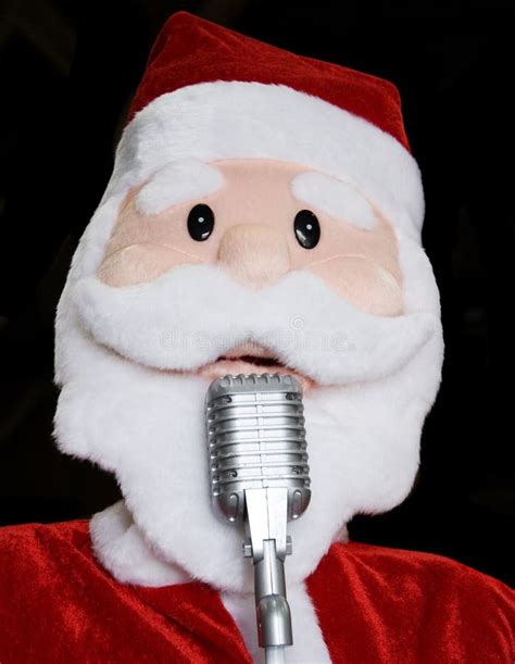 Singing Santa Stock Photo Image Of Isolated Mike White 11397676