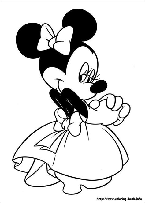 Detail Gambar Mewarnai Minnie Mouse Koleksi Nomer 9
