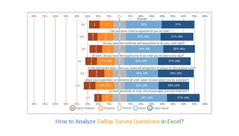 how to analyze gallup survey questions in excel