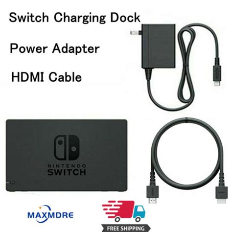 Oem Nintendo Switch Charging Dock Ac Adapter Power Hdmi Cable Ebay