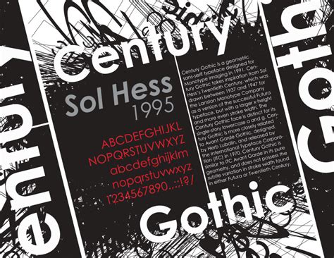 Century Gothic Font Poster On Behance