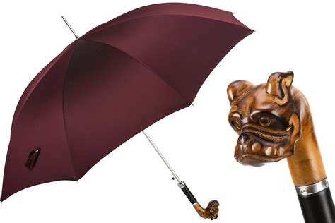 478 Oxf 15 N51 Hand Carved Bulldog Umbrella