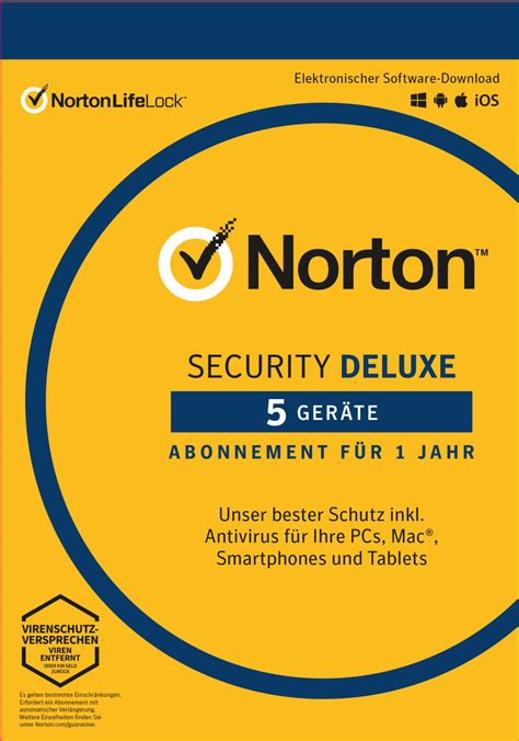 Buy Nortonlifelock Norton Security 30 Deluxe 5 Devices 2 Years
