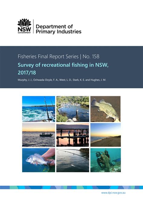 Pdf Nsw Recreational Fisheries Monitoring Program Survey Of