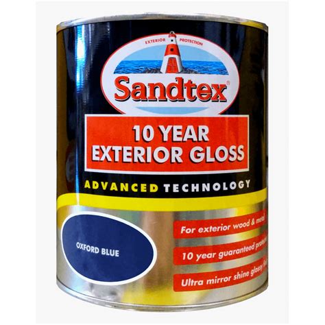 Sandtex Oxford Blue Gloss 10year Exterior Paint 750ml Uncategorised