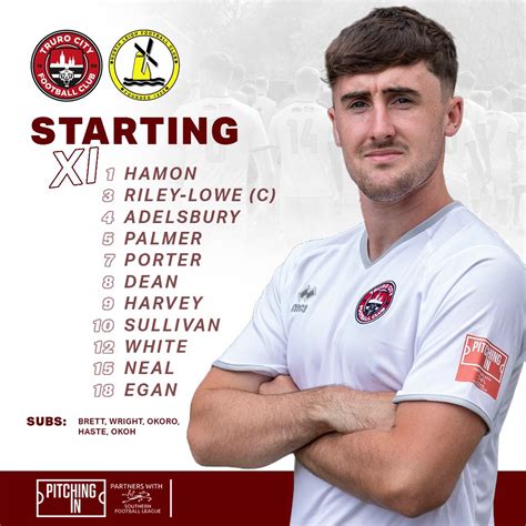 Truro City Fc On Twitter 📃 𝗧𝗘𝗔𝗠 𝗡𝗘𝗪𝗦 🚨 Your White Tigers Starting Xi
