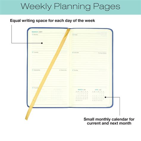 2021 Weekly Pocket Plannerpocket Calendar 14 Months Nov 2020 Dec