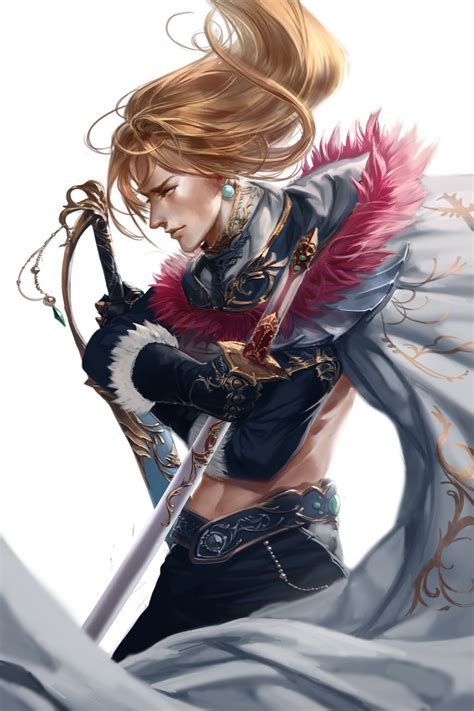 Two Swords Knight By Xiaobotong On Deviantart Warrior Woman Fantasy