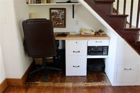 An Under The Stairs Office Nook Self Sufficiency Before Its News