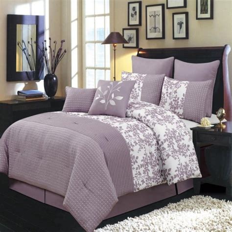 Gray And Purple Bedding Product Choices Homesfeed