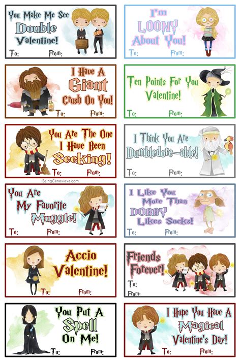 Harry Potter Valentines Printables