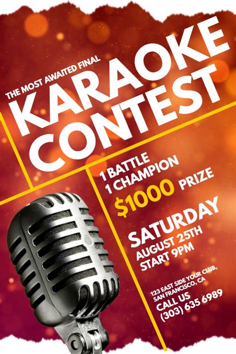 The song encourages persons to be very careful of whom they trust. Karaoke contest flyer idea. Click to customize. | Contest ...