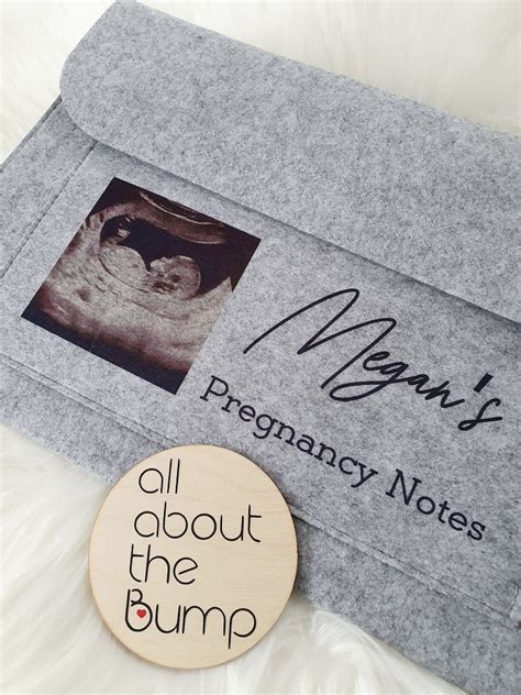Digitally Printed Personalised Pregnancy Notes Maternity Etsy Uk