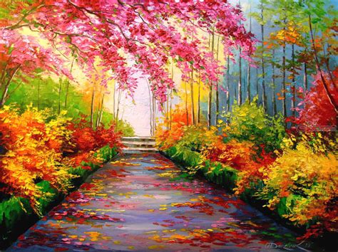 Bright Colors Autumn Paintings By Olha Darchuk