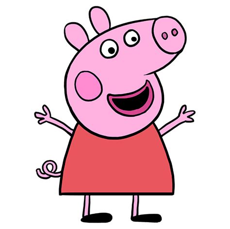 How To Draw Peppa Pig Easy Step By Step Tutorial