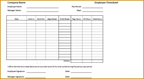 5 Lunch Break Schedule Template | FabTemplatez