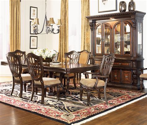 The amina dining room set is placed in a way that draws immediate attention as soon as you enter the room. Fairmont Designs Grand Estates Double Pedestal Rectangular ...