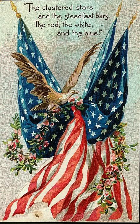 Fourth of july celebration in rock creek we dug up this great photo on the library of congress' site. Vintage 4th of July Fabric Block American Flag Eagle | eBay