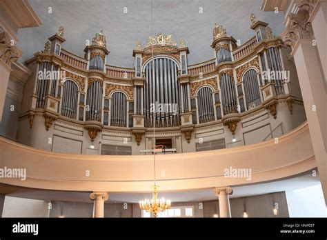 Helsinki Finland — Circa Sep 2016 Huge Pipe Organ Is In Helsinki