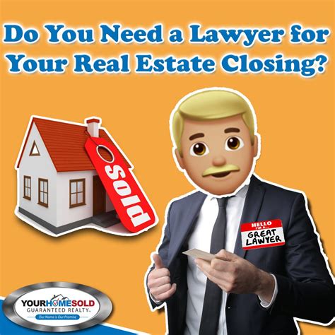 Get free legal advice, find the right lawyer, and make informed legal decisions. 🤷Do You Need a Lawyer for Your Real Estate Closing?🤵 ...