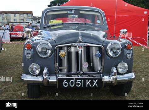 A 1963 Rover P4 110 Parked Up On Display At The English Riviera Classic Car Show Paignton
