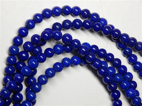 6mm Aaa Lapis Lazuli Beads Afghanistan Round Beads Etsy Lapis