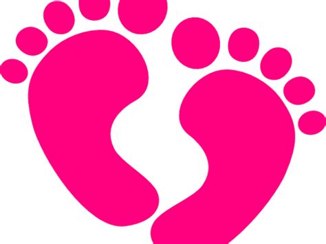 Footprint Clipart Pink Baby Feet Clip Art Png Transparent Png Full
