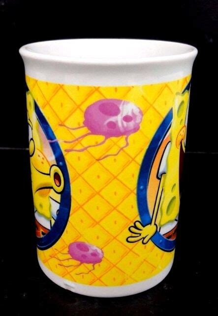 Spongebob Coffee Mug 8 Fl Oz Ceramic Two Faces 2014 Viacom Multi Colors