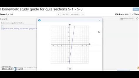Algebra 1 Study Guide For Quiz Sections 5 1 5 3 Mathxl Youtube