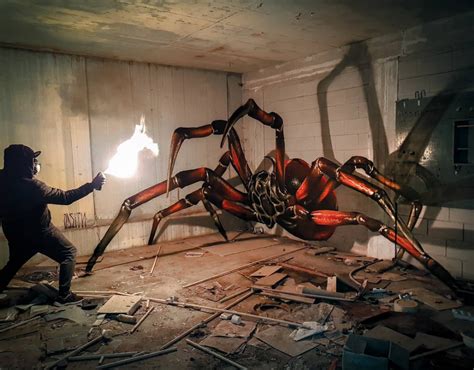 Larger Than Life Insects Lurk Around Abandoned Buildings In Anamorphic