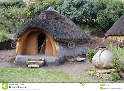 Traditional Basotho Hut Stock Photo Image Of Tradition