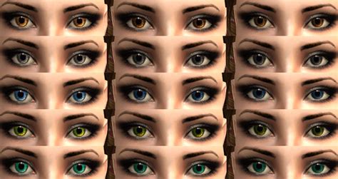 Mod The Sims Dawn Eyes 42 Colors