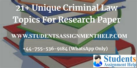 Each paper is professionally researched by our experienced professional (phd and ma) writers. 21 Crime And Law Research Paper Topics For College And ...
