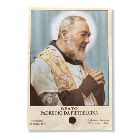 Padre Pio Holy Card St Pio Vintage Prayer Card Catholically
