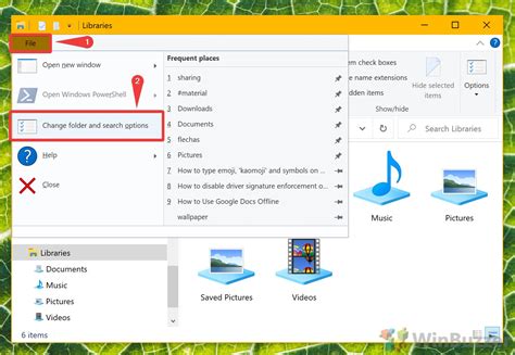 How To Open File Explorer Folder Options In Windows Winbuzzer