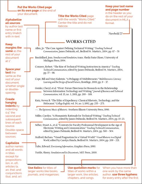 Mla Works Cited Page What To Include And How To Format Hot Sex Picture