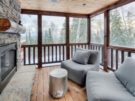 Proudly serving the lowcountry since 1993. Screened in porch with gas fireplace | Log home living ...