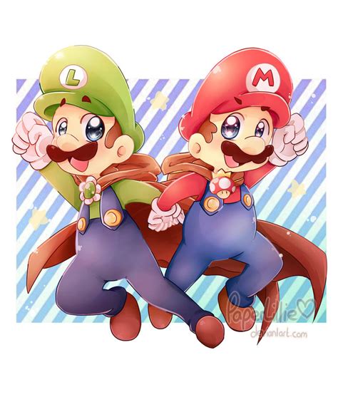 At Mario And Luigi Destined By Paperlillie On Deviantart