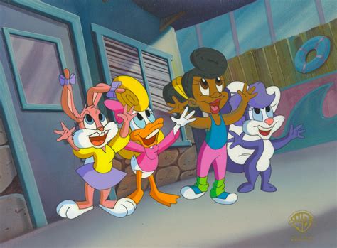 Warner Brothers Tiny Toons Adventures Original Production Cel Babs Shirley Fifi Ebay