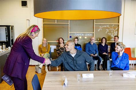 Levi Rigters bij het werkbezoek van Maxima aan MIND Us